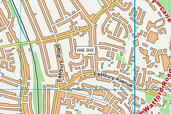 HA6 3HX map - OS VectorMap District (Ordnance Survey) HA6 3HX map - OS VectorMap District (Ordnance Survey)