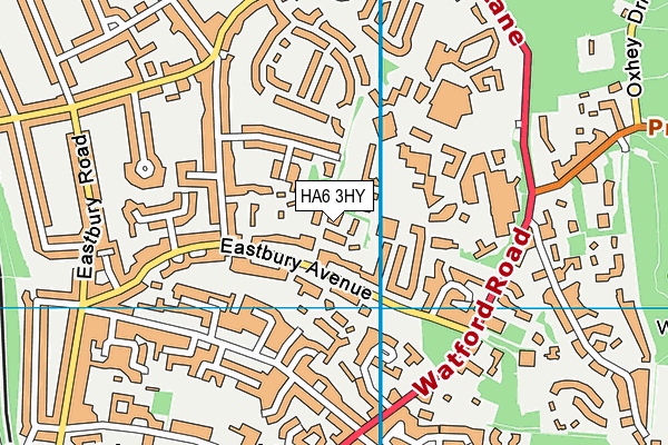 HA6 3HY map - OS VectorMap District (Ordnance Survey) HA6 3HY map - OS VectorMap District (Ordnance Survey)