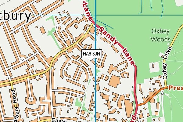 HA6 3JN map - OS VectorMap District (Ordnance Survey) HA6 3JN map - OS VectorMap District (Ordnance Survey)