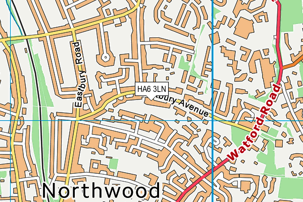 HA6 3LN map - OS VectorMap District (Ordnance Survey) HA6 3LN map - OS VectorMap District (Ordnance Survey)