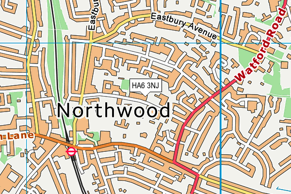 HA6 3NJ map - OS VectorMap District (Ordnance Survey) HA6 3NJ map - OS VectorMap District (Ordnance Survey)