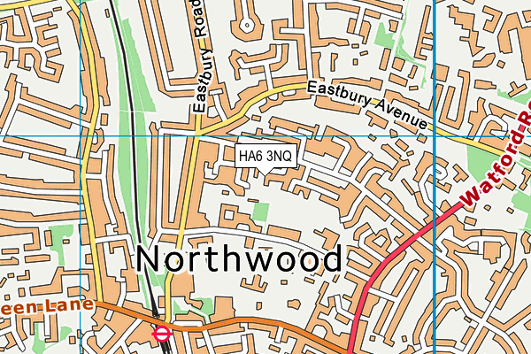 HA6 3NQ map - OS VectorMap District (Ordnance Survey) HA6 3NQ map - OS VectorMap District (Ordnance Survey)