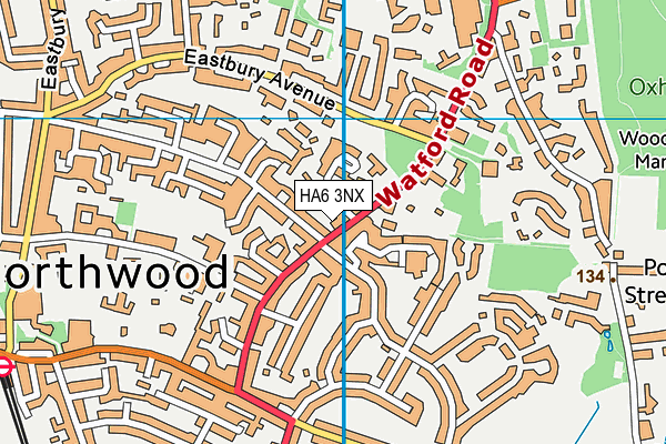 HA6 3NX map - OS VectorMap District (Ordnance Survey) HA6 3NX map - OS VectorMap District (Ordnance Survey)