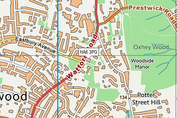 HA6 3PG map - OS VectorMap District (Ordnance Survey) HA6 3PG map - OS VectorMap District (Ordnance Survey)