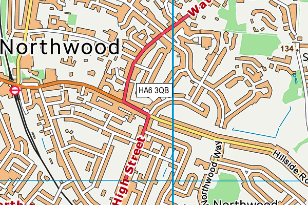 HA6 3QB map - OS VectorMap District (Ordnance Survey) HA6 3QB map - OS VectorMap District (Ordnance Survey)