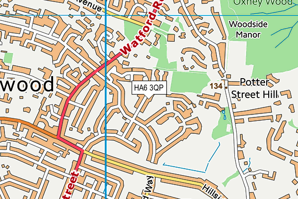 HA6 3QP map - OS VectorMap District (Ordnance Survey) HA6 3QP map - OS VectorMap District (Ordnance Survey)