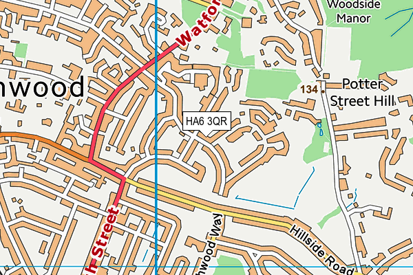 HA6 3QR map - OS VectorMap District (Ordnance Survey) HA6 3QR map - OS VectorMap District (Ordnance Survey)