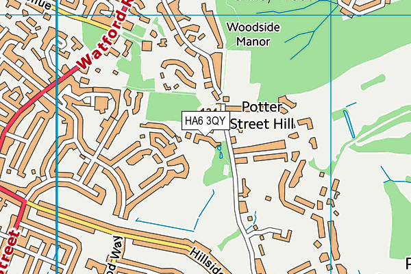 HA6 3QY map - OS VectorMap District (Ordnance Survey) HA6 3QY map - OS VectorMap District (Ordnance Survey)