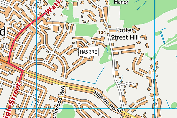 HA6 3RE map - OS VectorMap District (Ordnance Survey) HA6 3RE map - OS VectorMap District (Ordnance Survey)