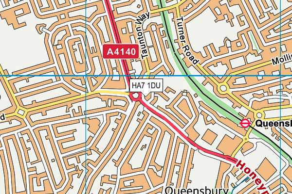 HA7 1DU map - OS VectorMap District (Ordnance Survey) HA7 1DU map - OS VectorMap District (Ordnance Survey)