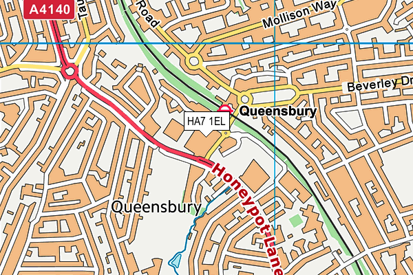HA7 1EL map - OS VectorMap District (Ordnance Survey) HA7 1EL map - OS VectorMap District (Ordnance Survey)
