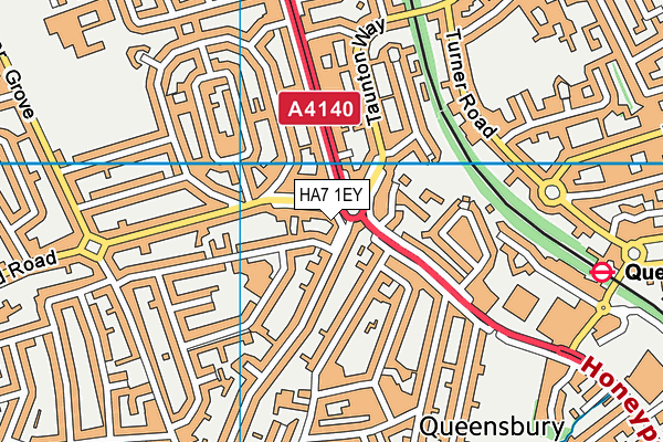 HA7 1EY map - OS VectorMap District (Ordnance Survey) HA7 1EY map - OS VectorMap District (Ordnance Survey)
