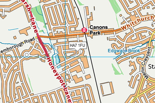 HA7 1FU map - OS VectorMap District (Ordnance Survey) HA7 1FU map - OS VectorMap District (Ordnance Survey)
