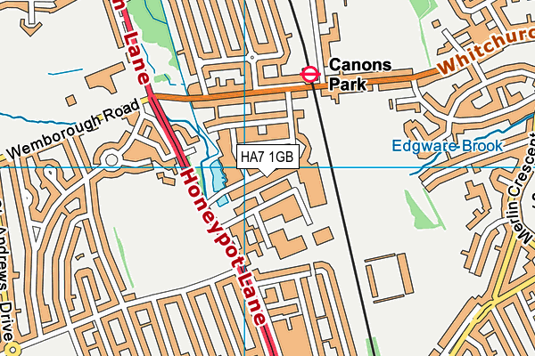 HA7 1GB map - OS VectorMap District (Ordnance Survey) HA7 1GB map - OS VectorMap District (Ordnance Survey)