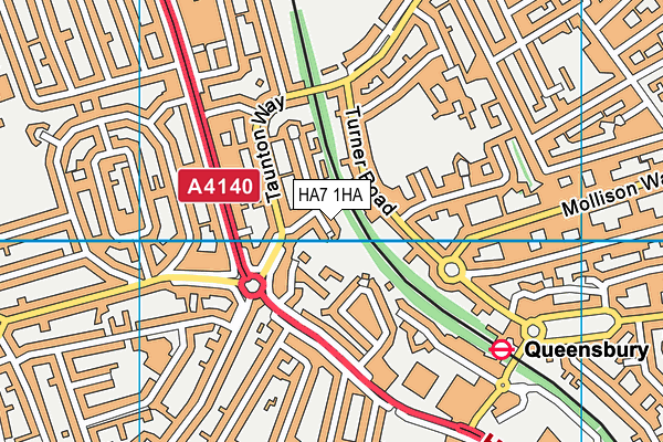 HA7 1HA map - OS VectorMap District (Ordnance Survey) HA7 1HA map - OS VectorMap District (Ordnance Survey)