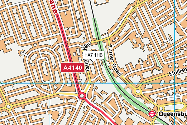 HA7 1HB map - OS VectorMap District (Ordnance Survey) HA7 1HB map - OS VectorMap District (Ordnance Survey)