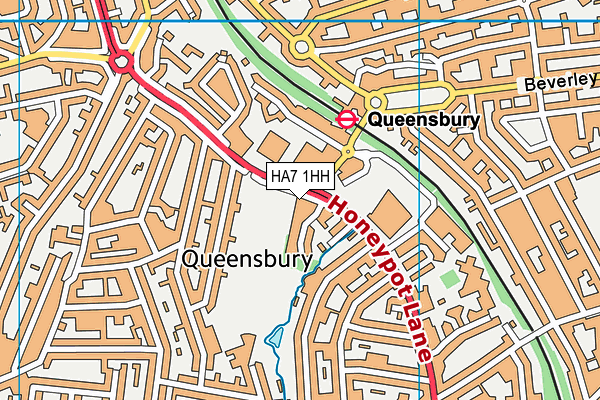 HA7 1HH map - OS VectorMap District (Ordnance Survey) HA7 1HH map - OS VectorMap District (Ordnance Survey)