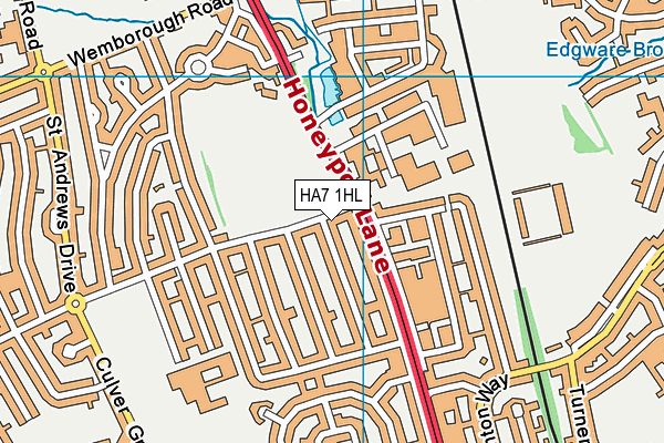 HA7 1HL map - OS VectorMap District (Ordnance Survey) HA7 1HL map - OS VectorMap District (Ordnance Survey)