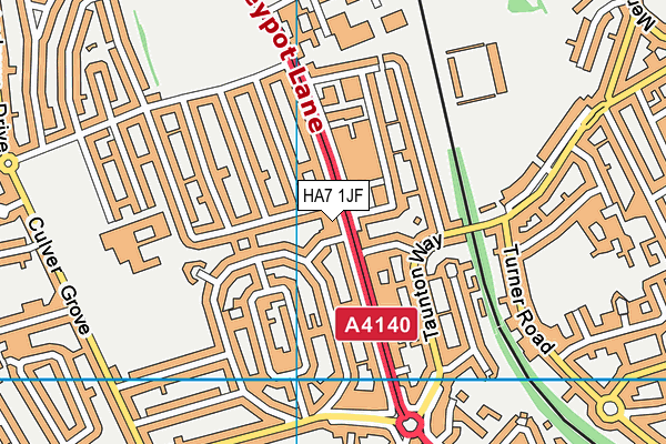 HA7 1JF map - OS VectorMap District (Ordnance Survey) HA7 1JF map - OS VectorMap District (Ordnance Survey)