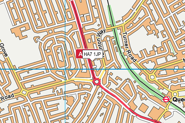 HA7 1JP map - OS VectorMap District (Ordnance Survey) HA7 1JP map - OS VectorMap District (Ordnance Survey)