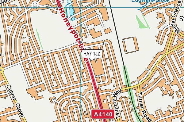 HA7 1JZ map - OS VectorMap District (Ordnance Survey) HA7 1JZ map - OS VectorMap District (Ordnance Survey)