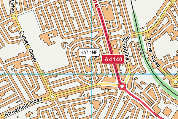 HA7 1NF map - OS VectorMap District (Ordnance Survey) HA7 1NF map - OS VectorMap District (Ordnance Survey)