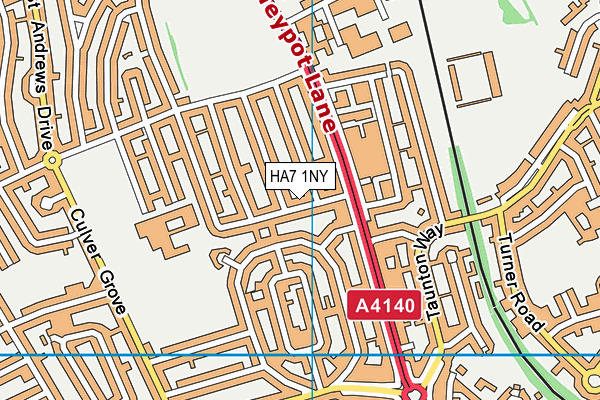 HA7 1NY map - OS VectorMap District (Ordnance Survey) HA7 1NY map - OS VectorMap District (Ordnance Survey)