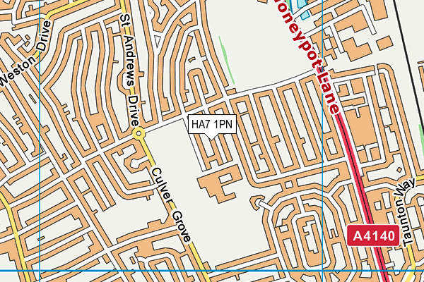 HA7 1PN map - OS VectorMap District (Ordnance Survey) HA7 1PN map - OS VectorMap District (Ordnance Survey)