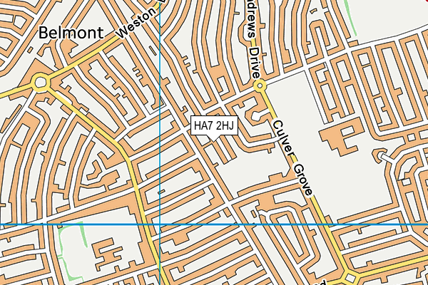 HA7 2HJ map - OS VectorMap District (Ordnance Survey) HA7 2HJ map - OS VectorMap District (Ordnance Survey)