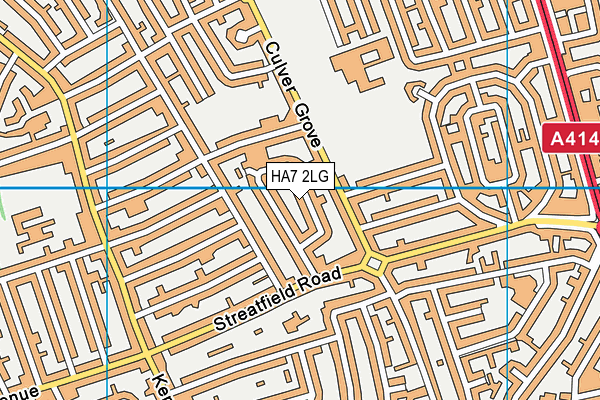 HA7 2LG map - OS VectorMap District (Ordnance Survey) HA7 2LG map - OS VectorMap District (Ordnance Survey)