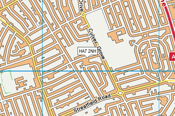 HA7 2NH map - OS VectorMap District (Ordnance Survey) HA7 2NH map - OS VectorMap District (Ordnance Survey)