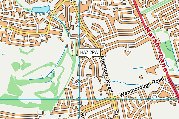 HA7 2PW map - OS VectorMap District (Ordnance Survey) HA7 2PW map - OS VectorMap District (Ordnance Survey)