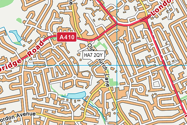 HA7 2QY map - OS VectorMap District (Ordnance Survey) HA7 2QY map - OS VectorMap District (Ordnance Survey)