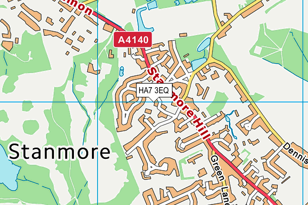 HA7 3EQ map - OS VectorMap District (Ordnance Survey) HA7 3EQ map - OS VectorMap District (Ordnance Survey)