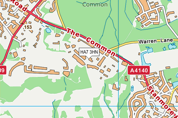 HA7 3HN map - OS VectorMap District (Ordnance Survey) HA7 3HN map - OS VectorMap District (Ordnance Survey)