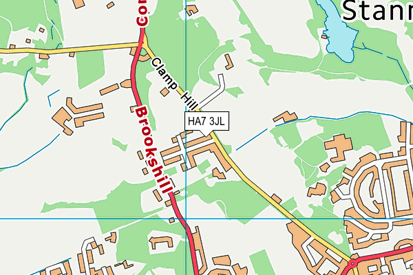 HA7 3JL map - OS VectorMap District (Ordnance Survey) HA7 3JL map - OS VectorMap District (Ordnance Survey)