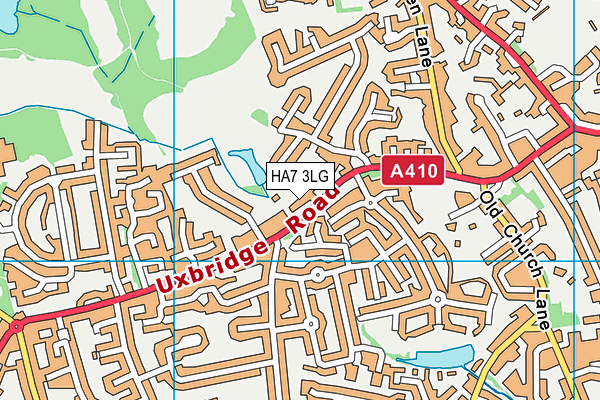 HA7 3LG map - OS VectorMap District (Ordnance Survey) HA7 3LG map - OS VectorMap District (Ordnance Survey)