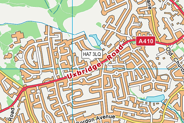 HA7 3LQ map - OS VectorMap District (Ordnance Survey) HA7 3LQ map - OS VectorMap District (Ordnance Survey)