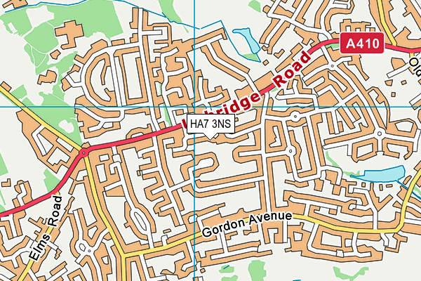 HA7 3NS map - OS VectorMap District (Ordnance Survey) HA7 3NS map - OS VectorMap District (Ordnance Survey)