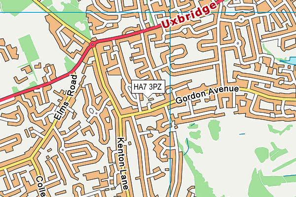 HA7 3PZ map - OS VectorMap District (Ordnance Survey) HA7 3PZ map - OS VectorMap District (Ordnance Survey)