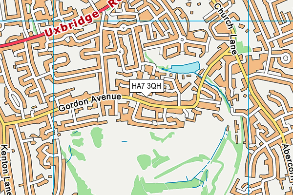 HA7 3QH map - OS VectorMap District (Ordnance Survey) HA7 3QH map - OS VectorMap District (Ordnance Survey)
