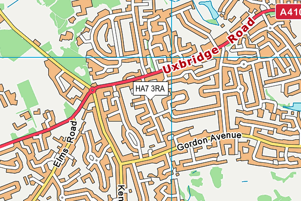 HA7 3RA map - OS VectorMap District (Ordnance Survey) HA7 3RA map - OS VectorMap District (Ordnance Survey)