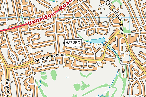 HA7 3RQ map - OS VectorMap District (Ordnance Survey) HA7 3RQ map - OS VectorMap District (Ordnance Survey)