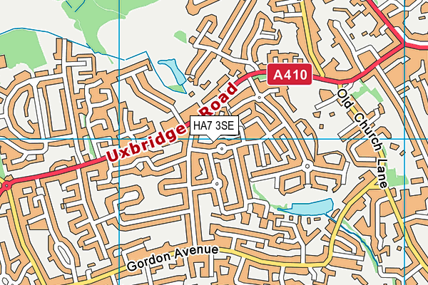 HA7 3SE map - OS VectorMap District (Ordnance Survey) HA7 3SE map - OS VectorMap District (Ordnance Survey)