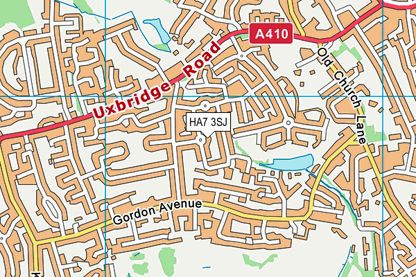 HA7 3SJ map - OS VectorMap District (Ordnance Survey) HA7 3SJ map - OS VectorMap District (Ordnance Survey)