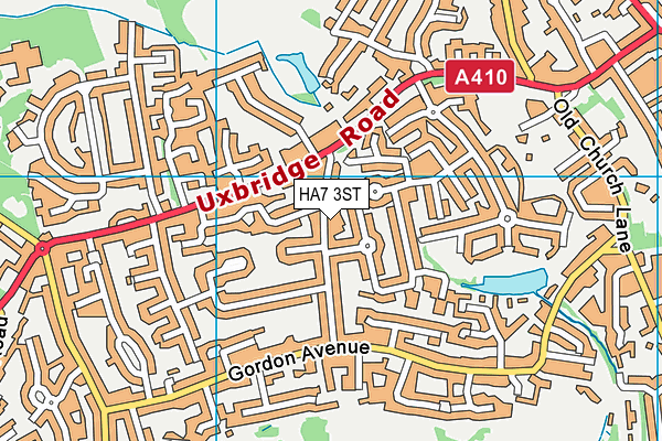 HA7 3ST map - OS VectorMap District (Ordnance Survey)