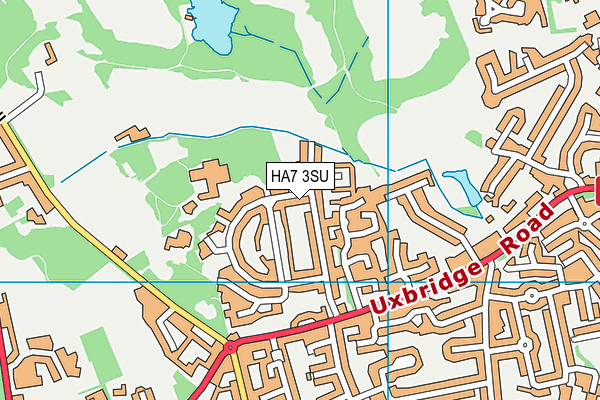 HA7 3SU map - OS VectorMap District (Ordnance Survey) HA7 3SU map - OS VectorMap District (Ordnance Survey)