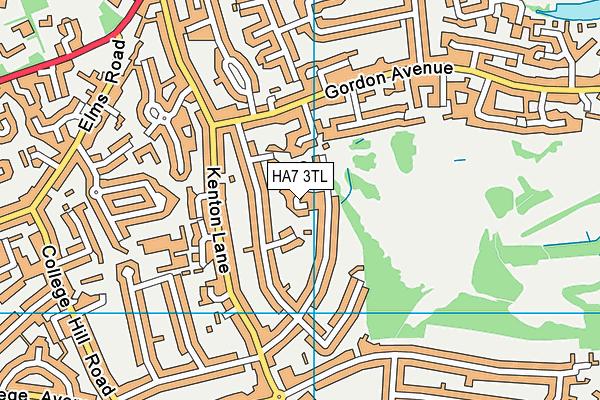 HA7 3TL map - OS VectorMap District (Ordnance Survey) HA7 3TL map - OS VectorMap District (Ordnance Survey)