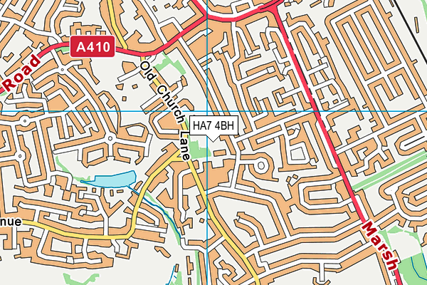 HA7 4BH map - OS VectorMap District (Ordnance Survey) HA7 4BH map - OS VectorMap District (Ordnance Survey)
