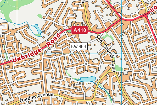 HA7 4FH map - OS VectorMap District (Ordnance Survey) HA7 4FH map - OS VectorMap District (Ordnance Survey)